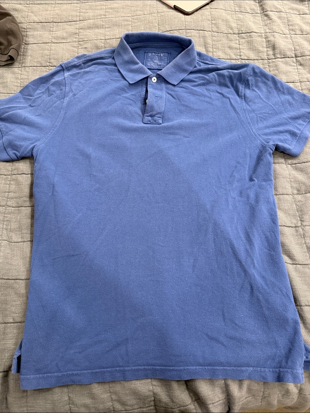 J. Crew Men's Classic Pique Polo in Cornflower Blue